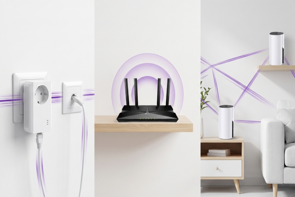 PLC, WiFi Mesh o Repetidor: Diferencias y cuál elegir para tu casa